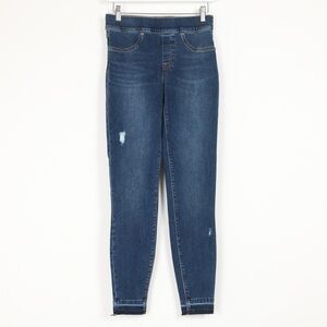 Spanx Distressed Denim Leggings Medium Wash